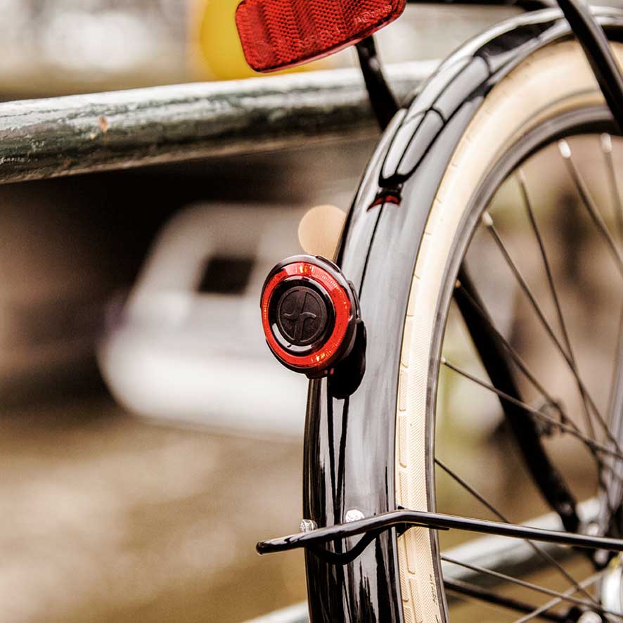 Met al die spullen heb je wel een stabiele fiets nodig.